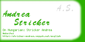 andrea stricker business card